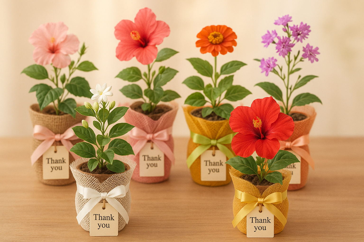 20250812 2342 colorful sapling gift display simple compose 01k2fqkjvffhf95s5m4pynj5dc