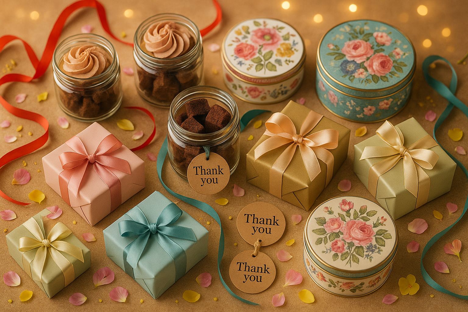 20250812 2348 festive gift arrangement simple compose 01k2fqy5kqf9ybexh349q2cbx9