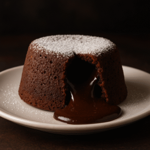 20250819 1234 molten chocolate lava cake simple compose 01k30j7xznfc5a5brezsz8bqva